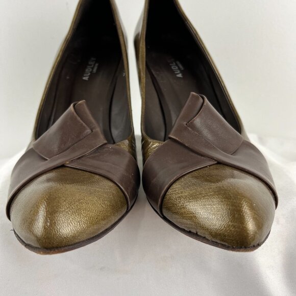 Elegant Brown Leather Heels - Picture 2 of 8